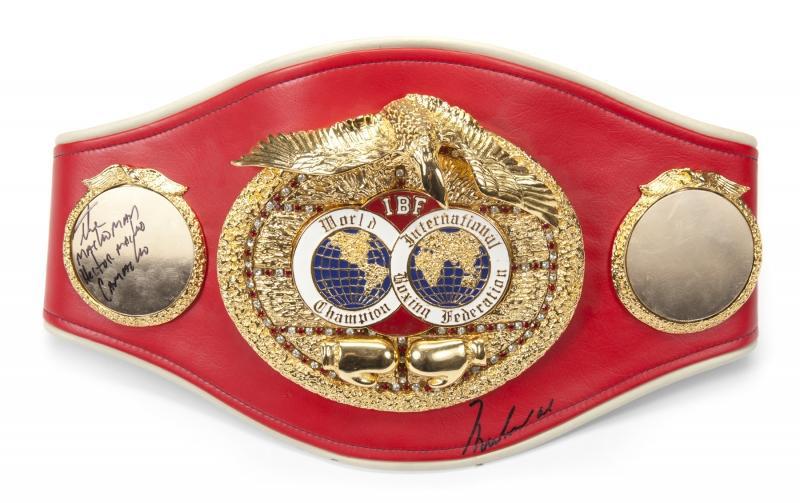 IBF Championship Belt Boxing Legends Gold plated Replica Belt 1:
